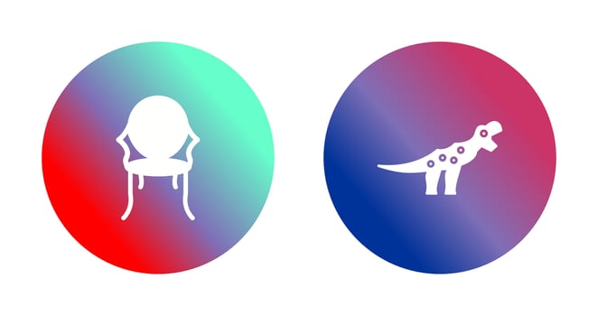 Ancient and Dinosaur Icon vector