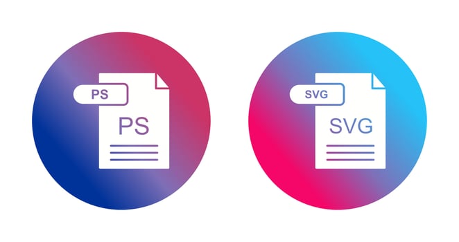 PS and SVG Icon vector