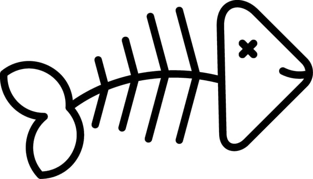 Fishbone Vector Icon