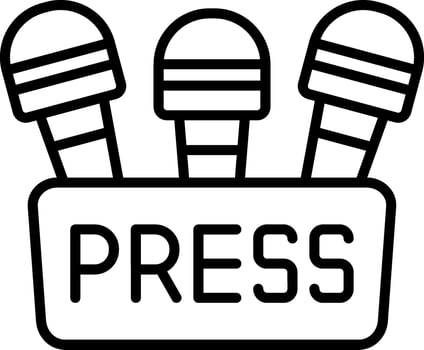 Press Conference Vector Icon