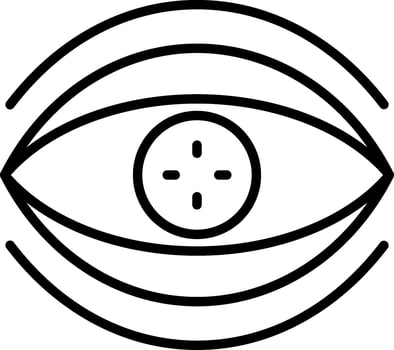 Bionic Contact Lens Vector Icon
