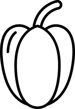 Red Pepper Vector Icon