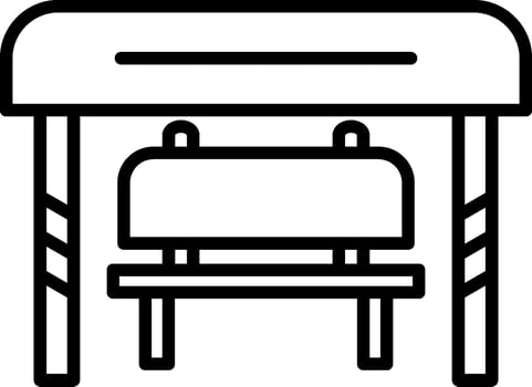 Bus Stop Vector Icon