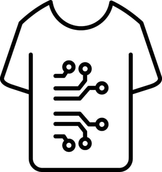 Smart Clothing Vector Icon