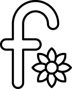 Small F Vector Icon