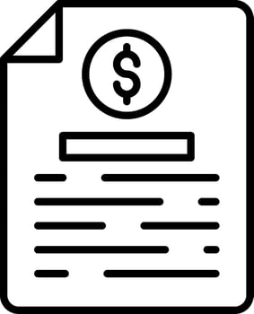 Bill Vector Icon
