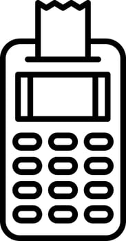 Pos Terminal Vector Icon