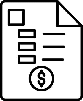 Receipt Vector Icon