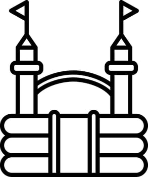 Bouncy Castle Vector Icon