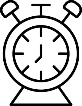 Desk Clock Vector Icon