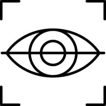 Eye Scan Vector Icon