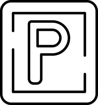 Parking Sign Vector Icon