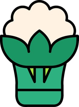 Cauliflower Vector Icon