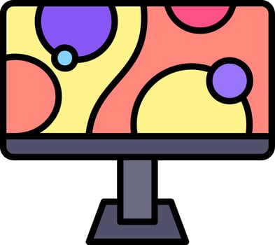 Monitor Vector Icon