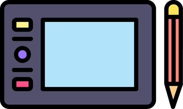 Graphic Tablet Vector Icon