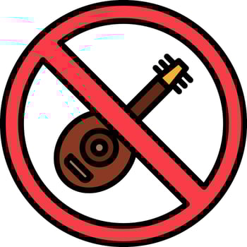 No Lute Vector Icon