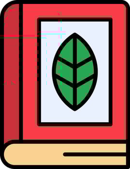 Biology Book Vector Icon