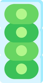 Colonial Diatom Vector Icon