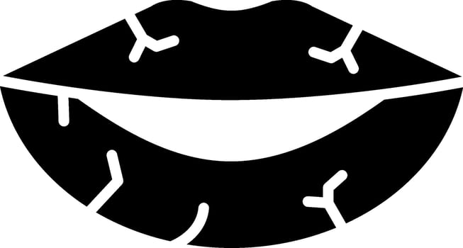 Dried Lips Vector Icon