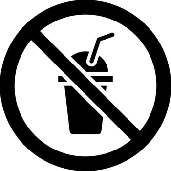 No Beverage Vector Icon