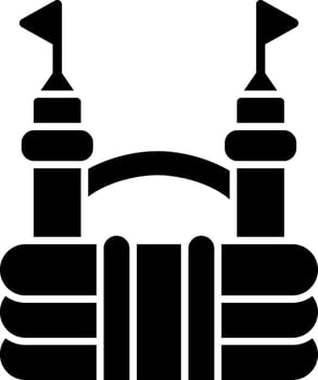 Bouncy Castle Vector Icon