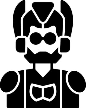 Cyborg Vector Icon