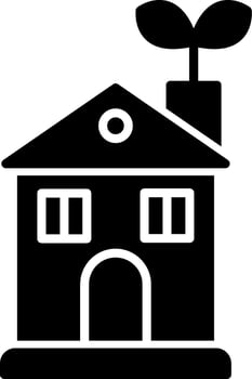 Eco House Vector Icon