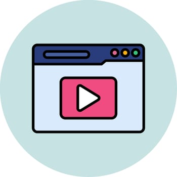 Video Streaming Vector Icon