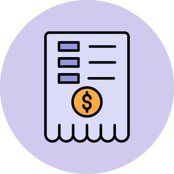 Receipt Vector Icon