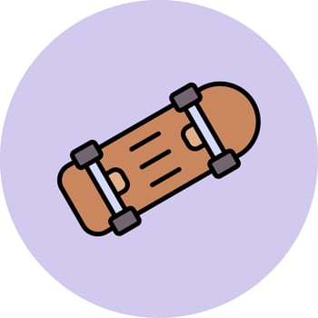 Skateboard Vector Icon