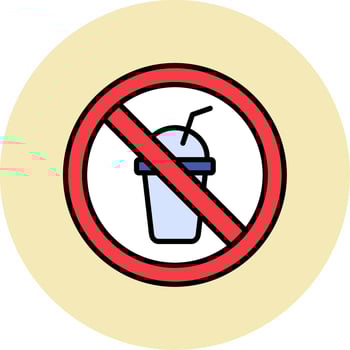 No Beverage Vector Icon
