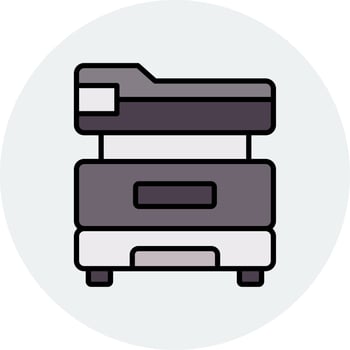 Multifunction Printer Vector Icon