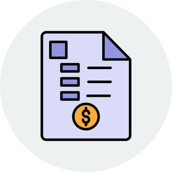 Receipt Vector Icon