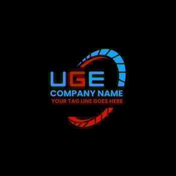 UGE letter logo vector design, UGE simple and modern logo. UGE luxurious alphabet design