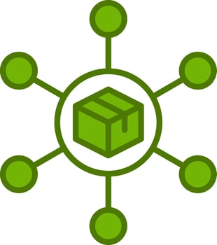 Distribution Center Vector Icon