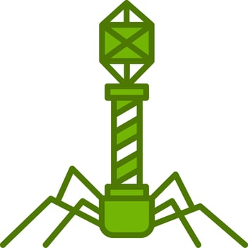 Bacteriophage Vector Icon