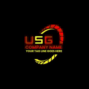 USG letter logo vector design, USG simple and modern logo. USG luxurious alphabet design