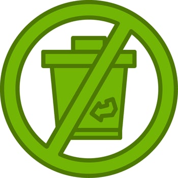 No Disposable Vector Icon