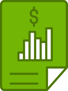 Financial Report Vector Icon