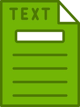 Text Vector Icon