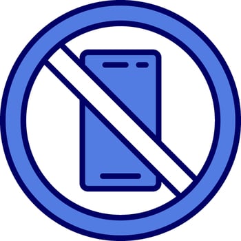 No Phone Vector Icon