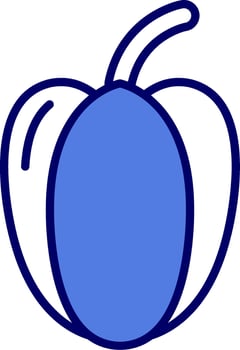 Red Pepper Vector Icon