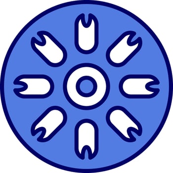 Centric Diatom Vector Icon