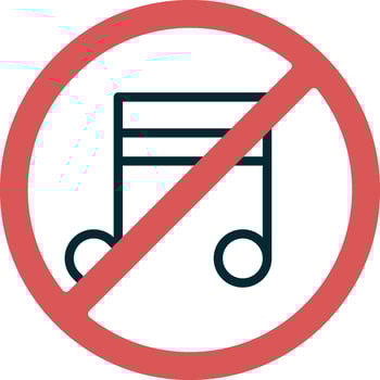 No Music Vector Icon