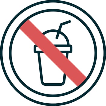 No Beverage Vector Icon