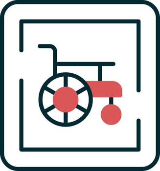 Wheelchair Sign Vector Icon
