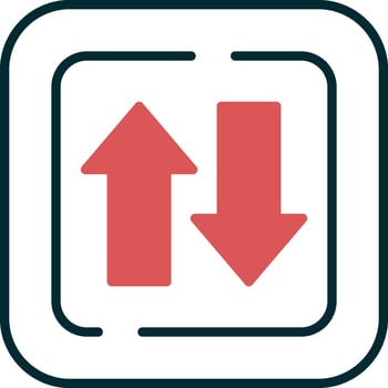 Two Ways Siign Vector Icon