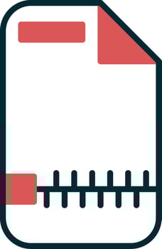 Zip File Vector Icon