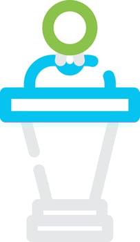 Politician Creative Icon Design vector