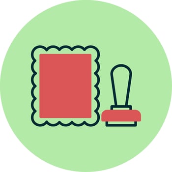 stamped Vector Icon